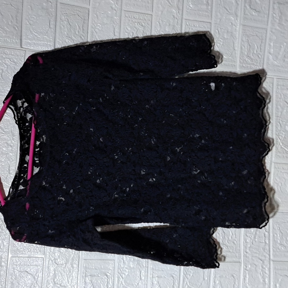 PREEN Black Lace Top